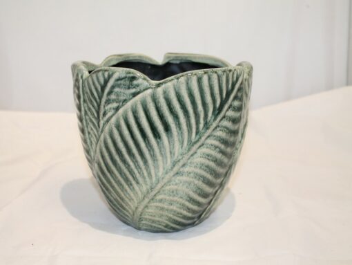 Ceramic Planter - Leaf Design - Large
