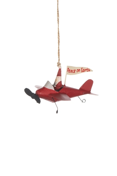 Santa in Red Aeroplane